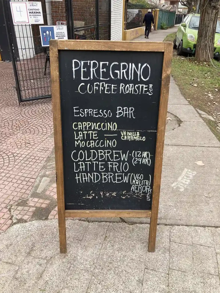 Peregrino Coffee Roasters cartel exterior